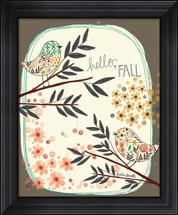 Framed Hello Fall Print