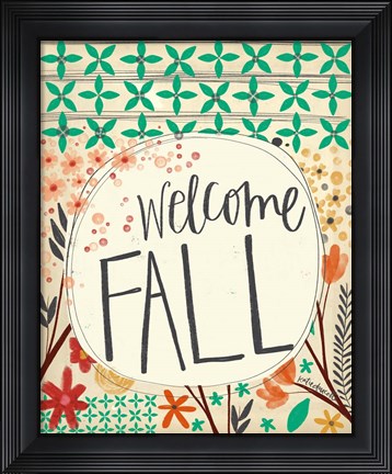 Framed Welcome Fall Print