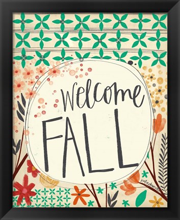 Framed Welcome Fall Print