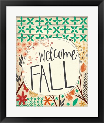 Framed Welcome Fall Print