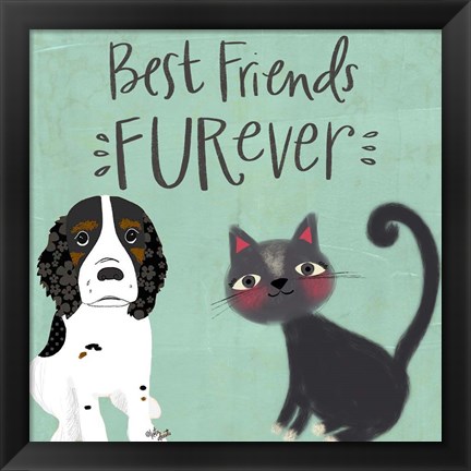 Framed Best Friends Furever Print