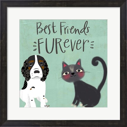 Framed Best Friends Furever Print