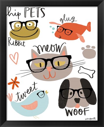 Framed Hip Pets Print