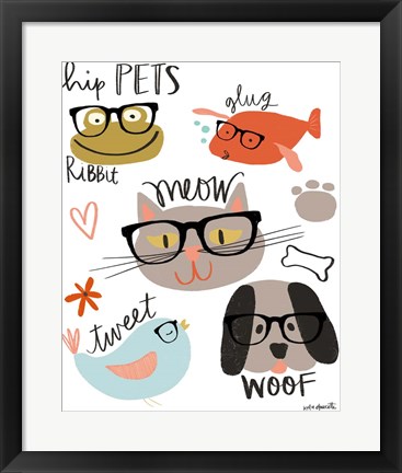 Framed Hip Pets Print