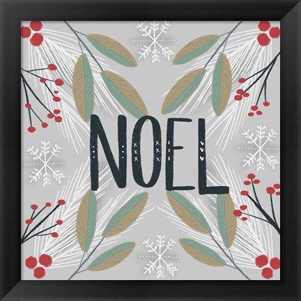 Framed Noel Print