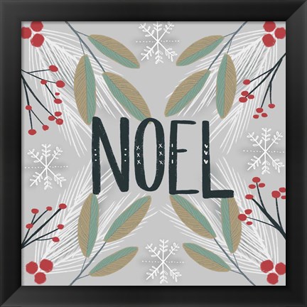 Framed Noel Print