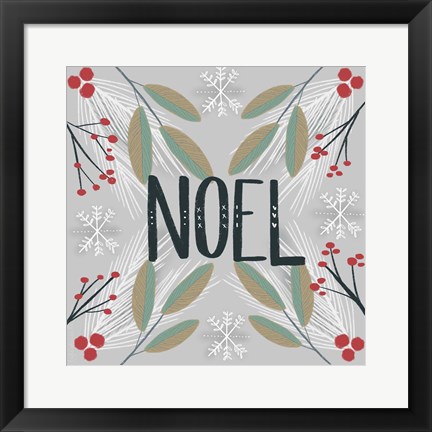 Framed Noel Print