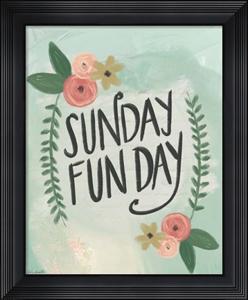 Framed Sunday Funday Print