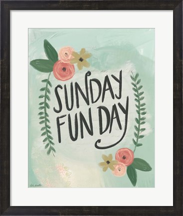 Framed Sunday Funday Print