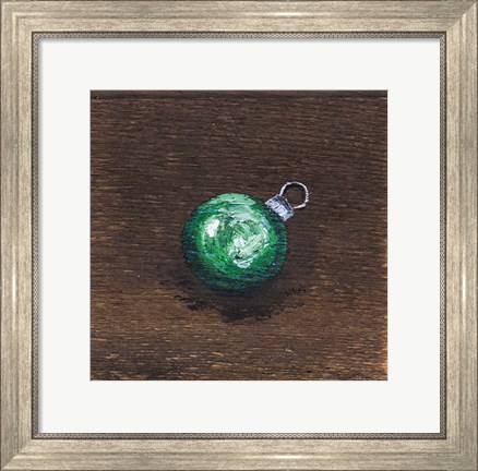Framed Green Bulb Print