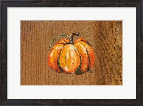 Framed Orange Pumpkin Print