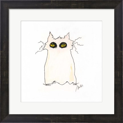 Framed Ghost Cat Print