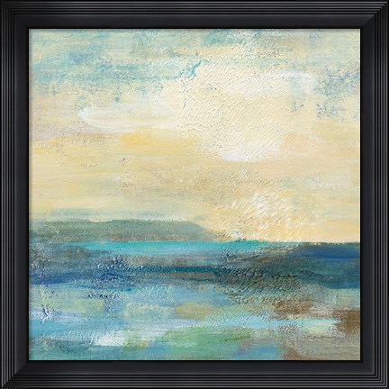 Framed Sunset Beach I A Print
