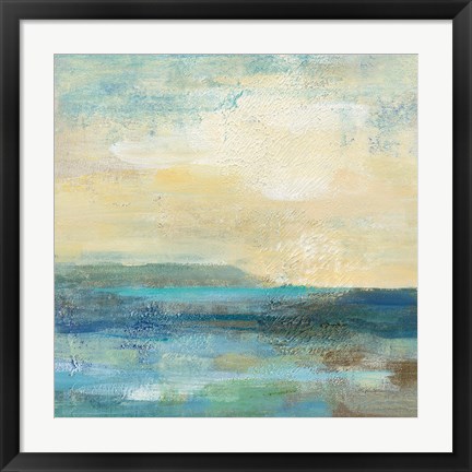 Framed Sunset Beach I A Print