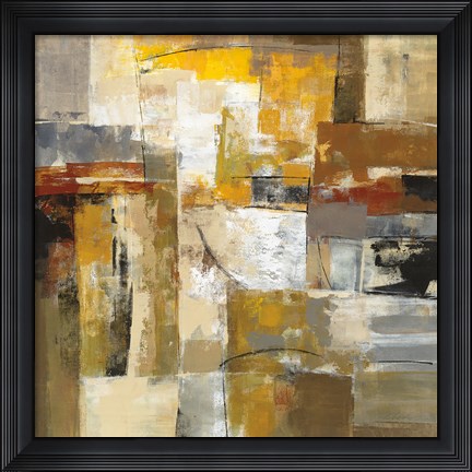 Framed Walking Down the Street Print