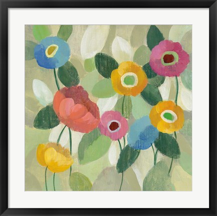 Framed Fairy Tale Flowers II Print