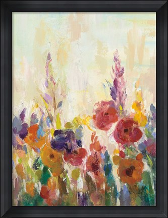 Framed Glimpse of the Garden II Print