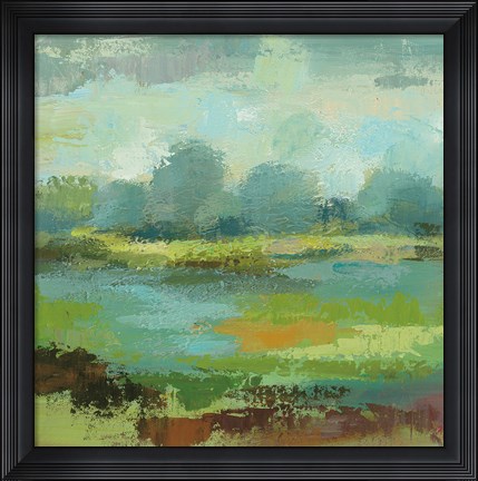Framed Windsor Blue Field II Print