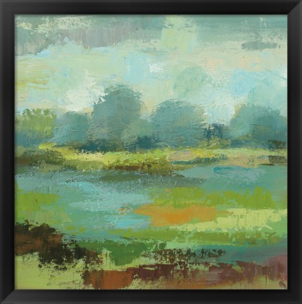 Framed Windsor Blue Field II Print