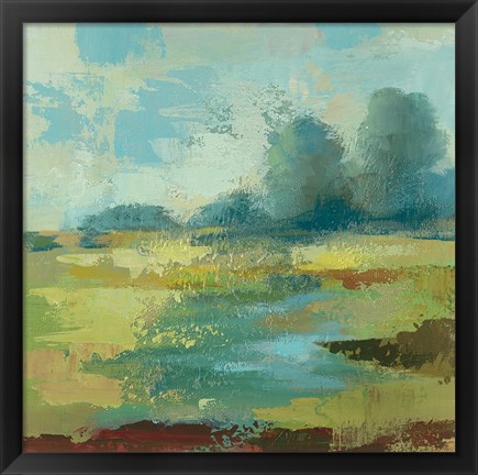 Framed Windsor Blue Field IV Print