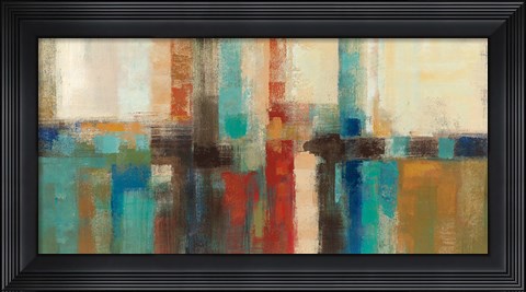 Framed Aqua Horizon Print