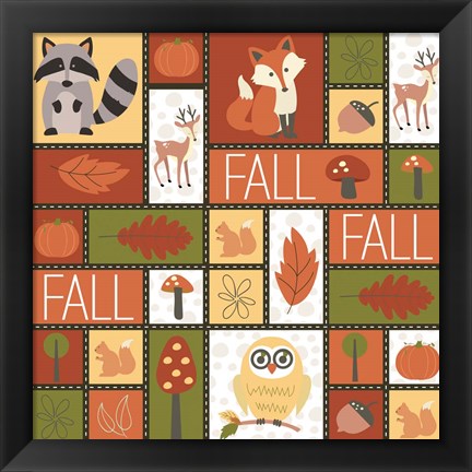 Framed Fall Collage Print