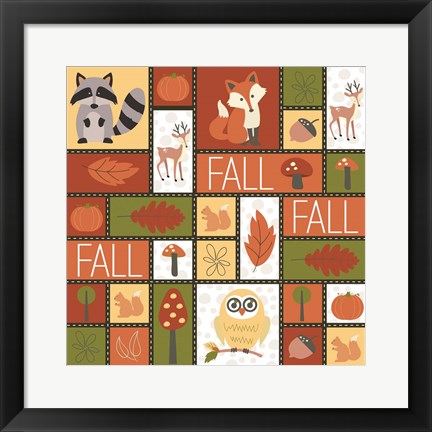 Framed Fall Collage Print