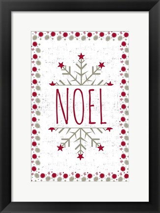Framed Noel Print
