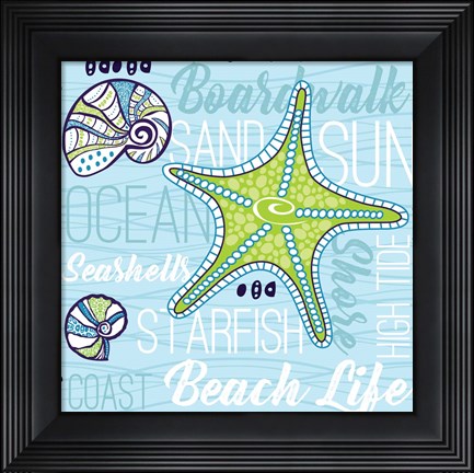 Framed Boardwalk Typography Print