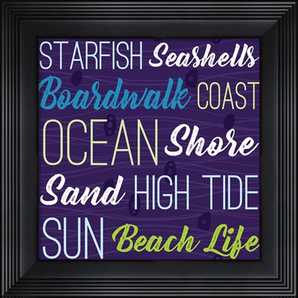 Framed Cape Cod Typography Print
