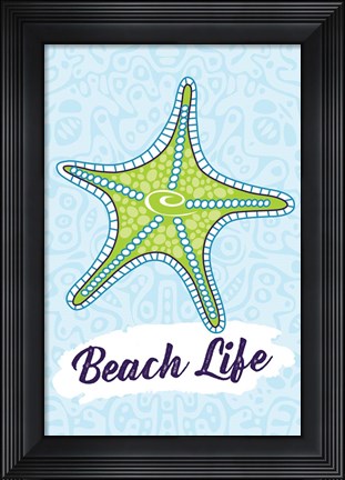 Framed Beach Life Print
