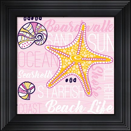 Framed Boardwalk Typography Print