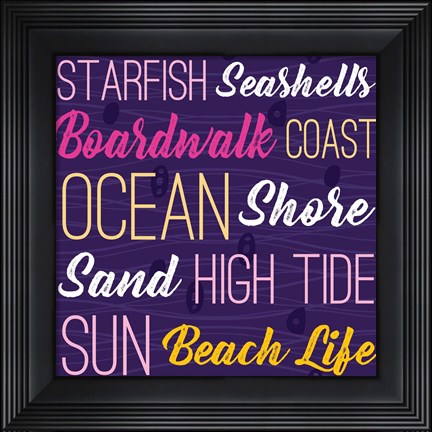 Framed Cape Cod Typography Print
