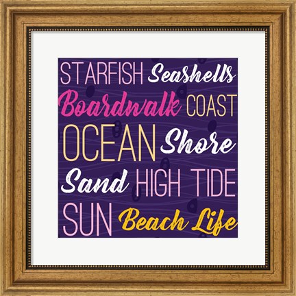 Framed Cape Cod Typography Print