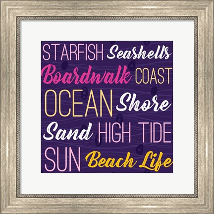 Framed Cape Cod Typography Print