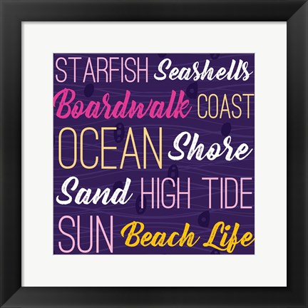 Framed Cape Cod Typography Print