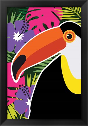 Framed Tropical Toucan Print