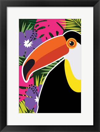 Framed Tropical Toucan Print