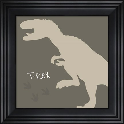 Framed T-Rex Print