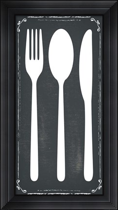 Framed Utensils Print