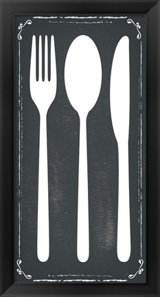 Framed Utensils Print