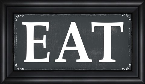 Framed Eat Print