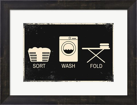 Framed Sort, Wash, Fold Print