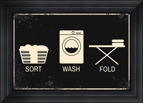 Framed Sort, Wash, Fold Print