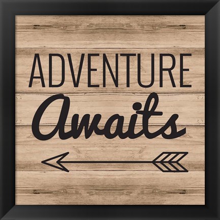 Framed Adventure Awaits Print