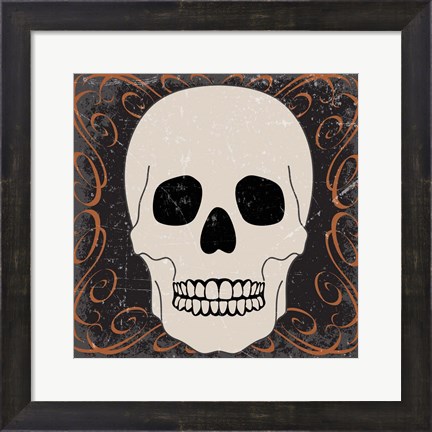 Framed Skull Print