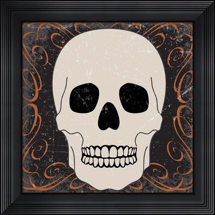 Framed Skull Print