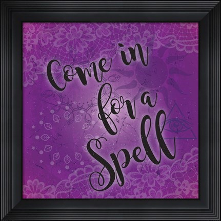 Framed Come in for a Spell Print