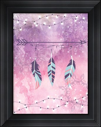 Framed Boho Glow I Print