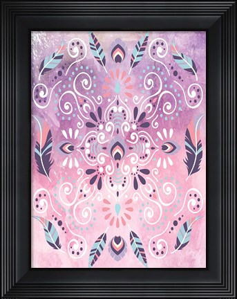 Framed Boho Glow II Print